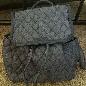 vera bradley small navy back pack never worn out